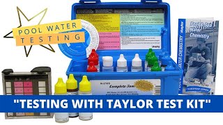 Pool Water Chemical Testing [upl. by Mcwilliams]