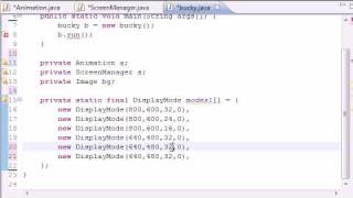 Java Game Development  20  Creating Display Modes List [upl. by Nmutua]