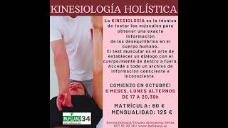 CURSO DE KINESIOLOGIA HOLÍSTICA medicinaalternativa terapiasalternativas kinesiologia curso [upl. by Gearalt311]