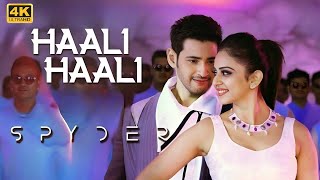 Haali Haali 4k videosong  spyder  Mahesh Baburakul preet singh [upl. by Beaston]