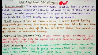 Red Blood cells disorders an easy way to understand [upl. by Einwat579]