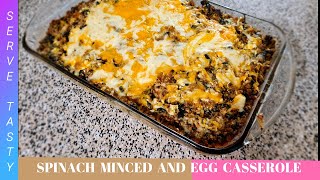 SPINACH MINCED AND EGG CASSEROLE YUMMY  HADITH  36 [upl. by Awahsoj865]