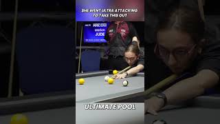 Marion Jude is the best in the womens game right now 🎱🔥 ultimatepool billiards 8ballpool [upl. by Marsha]