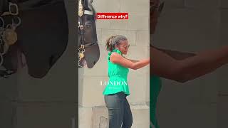 Deffirnce why horse buckinghampalace royalhorseguard tourist londonhorseshow horseguard [upl. by Rednasyl]