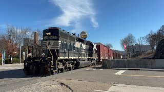 NS SD402 1638 Leads Local T2107 on 2724 [upl. by Ontina772]