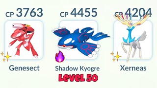 Using LeveL 50 SHADOW KYOGRE in Pokemon GO Master League [upl. by Anisamot]