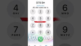 ROXANNE  Arizona Zervas  IPhoneDial Easy Version shorts [upl. by Drareg]