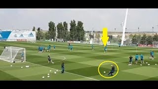 Zidane et Modric régalent à lentraînement  CHAMPIONS LEAGUE FINAL 2018 [upl. by Fairlie100]