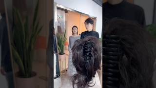 How to apply hairstyle wig in 15mm seconds🥰trendingtrending wig hairstyle new [upl. by Montana136]