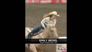 Emily Beisel Makes 1424Second Run in Third Performance in Puyallup  shorts rodeo barrelracing [upl. by Ginnie389]