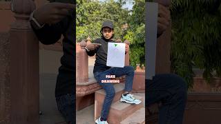 Mene Banai Logo Ki Fake Painting￼ ✍️ 😱 minivlog vlog prank publicreaction painting [upl. by Einomrah498]