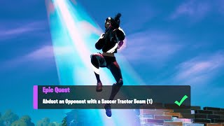 Abduct an Opponent with a Saucer Tractor Beam 1  Fortnite Week 4 Epic Quest [upl. by Tallu]