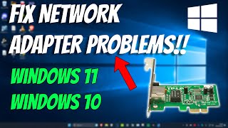 HOW TO FIX NETWORK ADAPTER PROBLEMS IN WINDOWS [upl. by Auberta371]