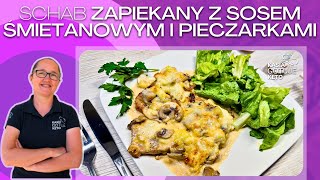 Kasia Gotuje Keto  Schab zapiekany z sosem śmietanowym i pieczarkami [upl. by Hannibal]