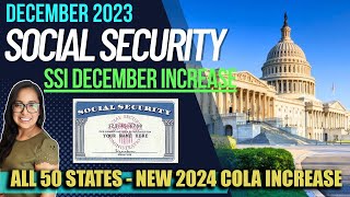 NEW SOCIAL SECURITY UPDATE DECEMBER 2023 NEW SSI INCREASE IN DECEMBER  2024 COLA Letter [upl. by Gnos]