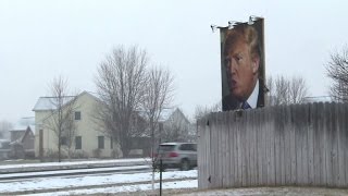 US Voices of the Campaign The man with the Trump billboard [upl. by Asik]