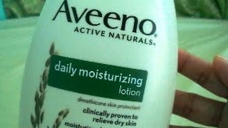 FAST REVIEW Aveeno Daily Moisturizing Lotion [upl. by Nodyarb]