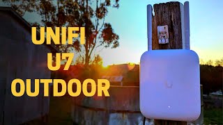 Unifi U7 Outdoor  Install setup testing unifi networking [upl. by Nawyt]