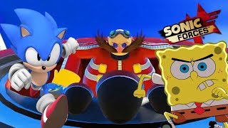 SONIC VS DR EGGMAN  BoB Esponja no Sonic Forces 5 [upl. by Brendin136]