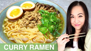 REZEPT Curry Ramen  Japanische Nudelsuppe selber kochen  mit original Sapporo Ramen Nudeln [upl. by Akim]