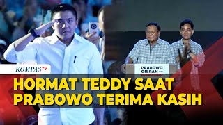 Momen Mayor Teddy Hormat saat Prabowo Ucapkan Terima Kasih [upl. by Artemis]