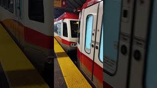 Siemens SD160 S8 Train Leaving Anderson Station train calgarytransit calgary ctrain lrt yyc [upl. by Wardieu785]