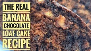 Real Banana Chocolate Cake Recipe [upl. by Enelhtac]