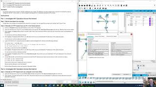 ENSA  627 Packet Tracer  Investigate NAT Operation [upl. by Cavil451]