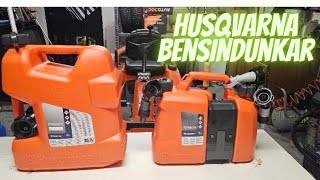 Husqvarna 15L bensindunk och Husqvarnas kombidunk [upl. by Jalbert]