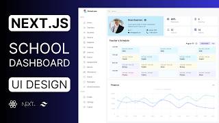 Nextjs School Management Dashboard UI Design Tutorial  React Nextjs Responsive Admin Dashboard [upl. by Hesketh714]