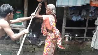 Bangla Galagali Video  Burir fight Super Man Hero By MHD [upl. by Bolen981]