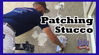 How To Patch Stucco Simple Instructions Patching Stucco [upl. by Eniamrej441]