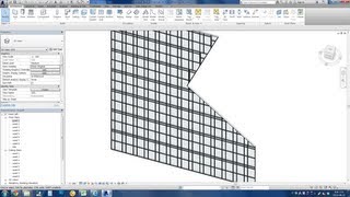 Revit Tips  Easy Making Curtain wall with Irregular grids [upl. by Tavy]