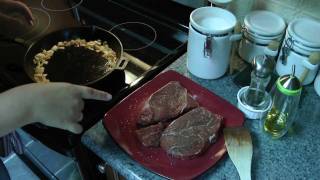 Oct 3 2011 Braised Cross Rib Steaks with Garlic Mashed Potatoes [upl. by Norred]