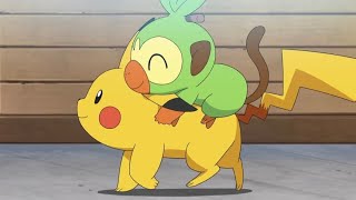 Grookey and Pikachu being besties 💚💛 [upl. by Chaim]