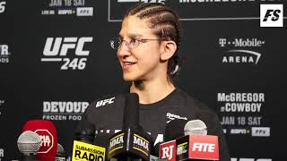 UFC 246 Roxanne Modafferi postfight interview [upl. by Tennos470]