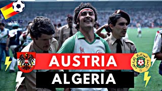 Austria vs Algeria 20 All Goals amp Highlights  1982 World Cup [upl. by Ecyak528]