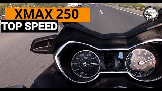 Yamaha XMAX 250 TOP SPEED  top speed  son hız [upl. by Rosenblatt]