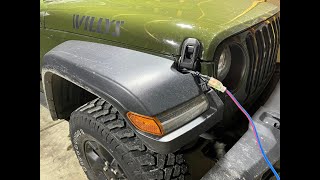 Jeep Wrangler EcoDiesel Engine Block Heater Cord Install [upl. by Yrro]