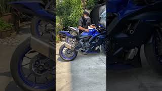 Yamaha R7 with Akrapovic Exhaust Sound [upl. by Ettari622]