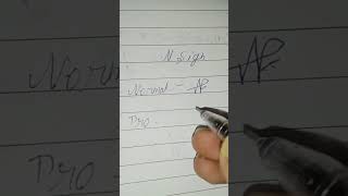 N sign  N signature rjsign asignature Nsignature youtubeshorts [upl. by Leiva]