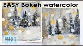 EASY Watercolor Bokeh Backgrounds [upl. by Hinson]