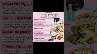 140 grams proteinday protein meal diet bodybuilding fitness workout gym fit health viral [upl. by Annekcm134]