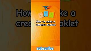 how to make a creative booklet [upl. by Llennej]