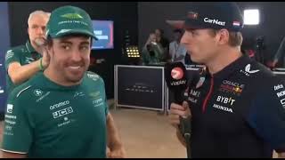 Max Verstappen Interviews Fernando Alonso Fernando how was your race😅  Abu Dhabi Grand Prix [upl. by Materi]