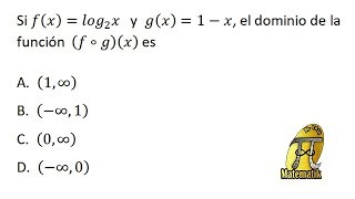 Dominio de una composición de funciones  Examen de Admisión Universidad Nacional de Colombia [upl. by Niwre997]