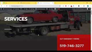 Tilt and Towing services website for Canadian Client [upl. by Aninnaig]