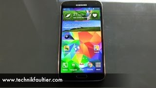 Samsung Galaxy S5 S Health Test Schrittzähler und Herzschlag [upl. by Salvidor]