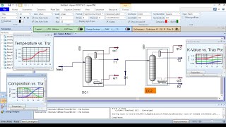 Separation of Benzene Toluene and oxylene using Aspen HYSYS how to find reflux ratio amp stages [upl. by Edelsten]