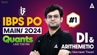 IBPS PO Mains 2024  Quants Data Interpretation amp Arithmetic  By Navneet Tiwari [upl. by Cami]